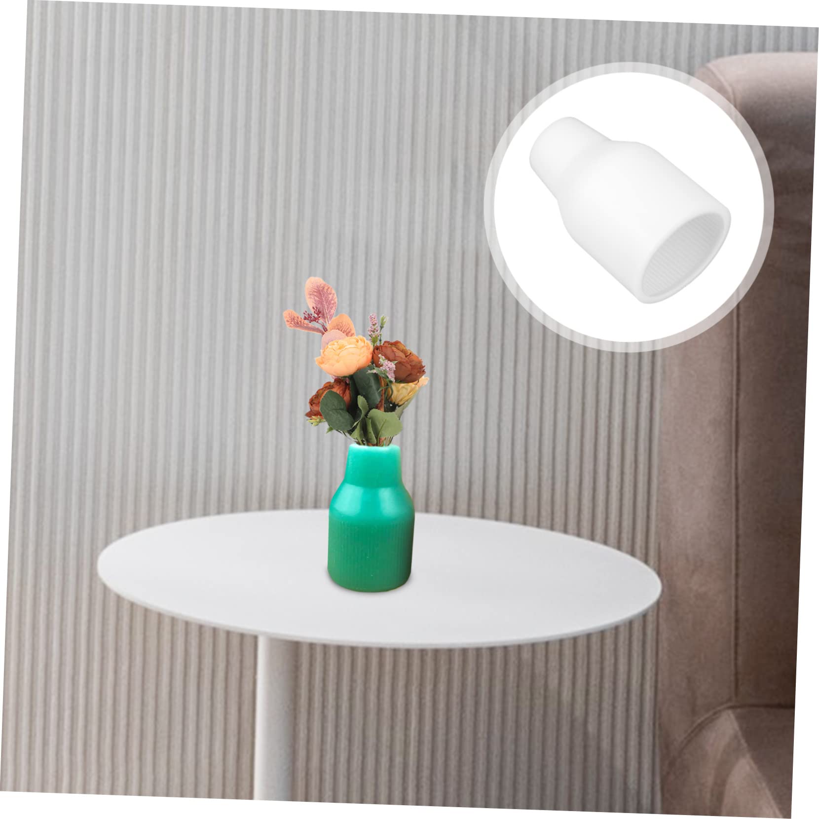 TEHAUX 5stücke Silicone Flower Vase Mold Für Projekte Wasserdichte Silikonform Für Kreative Blumendekorationen Leicht Zu Entformen Reinigen Für Zuhause Und Bastelbedarf