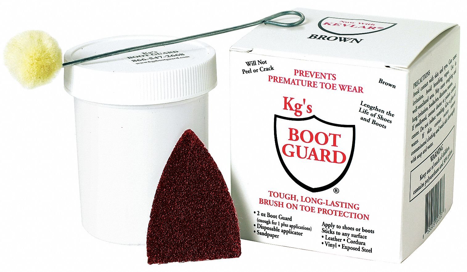 KG'S BOOT GUARDBoot Guard, Black, Polyurethane, 2 oz.