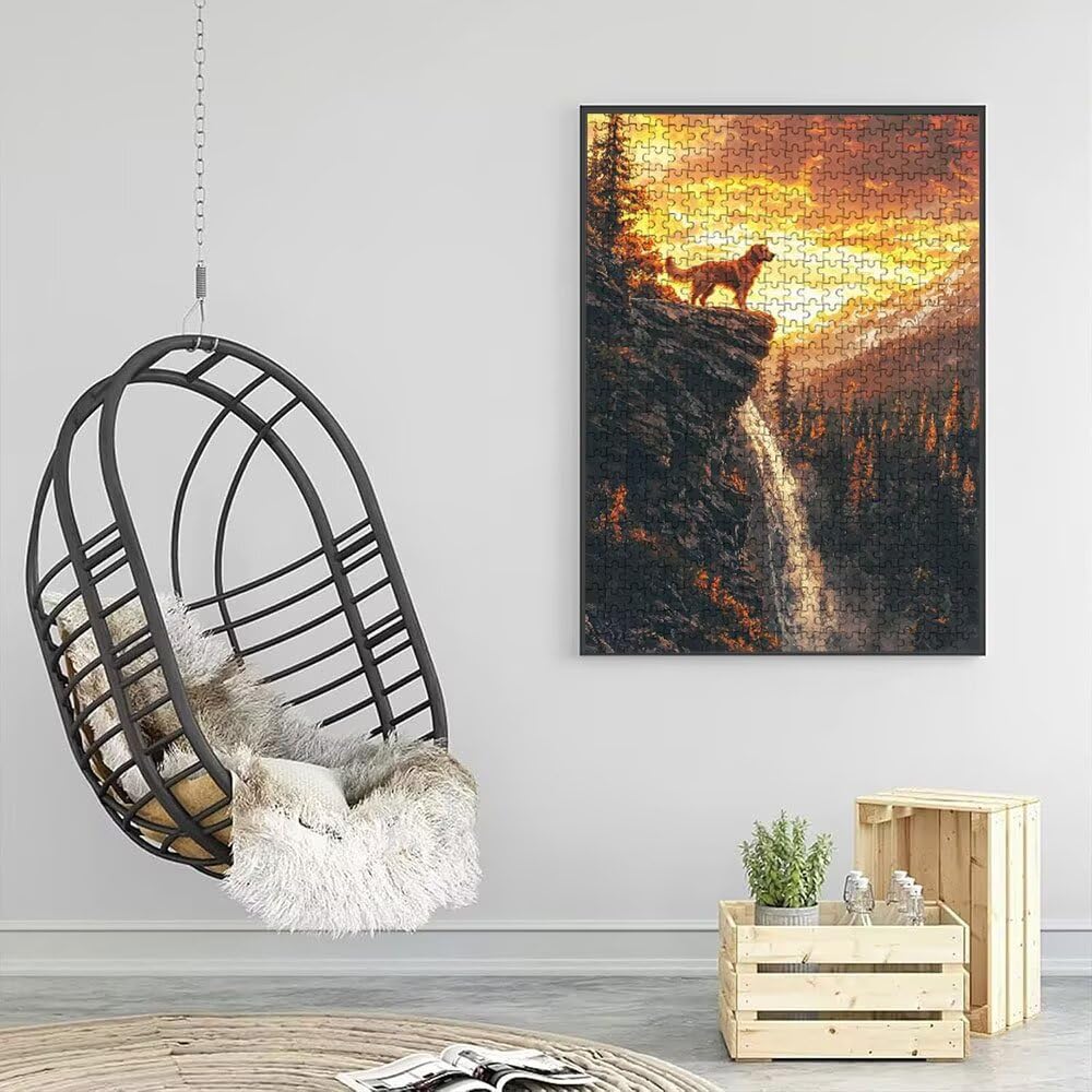 Puzzle 3000 Pezzi, La Scogliera Della Notte 3D Puzzle per Adulti Impegnativo, Educa Puzzles Artistico, Divertente E Stimolante Puzzles Decorativo per La Famiglia, Regalo e Decorazione Pareti DX0YL6904