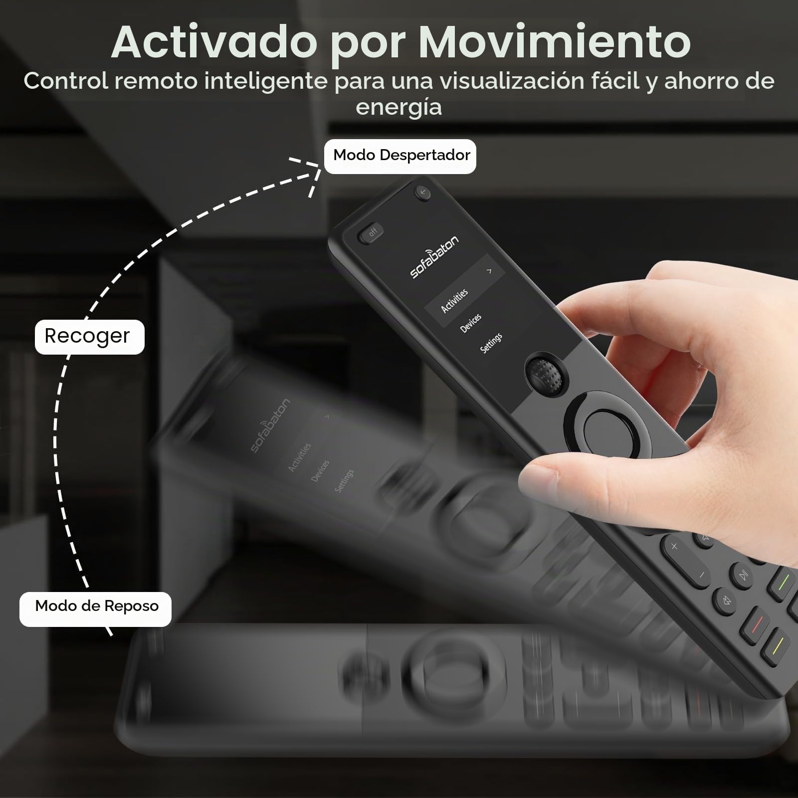 SofaBaton Update X1S - Mando a distancia universal con concentrador y aplicación, control remoto universal inteligente todo en uno con actividades personalizadas, funciona con dispositivos