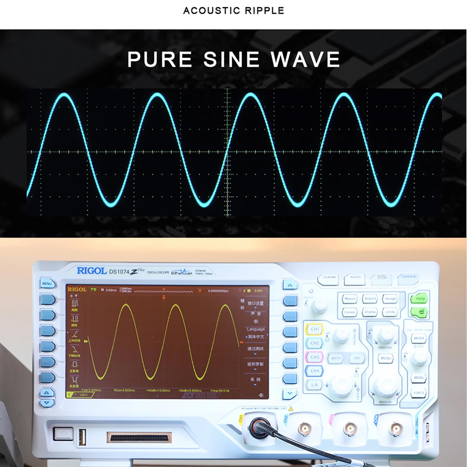 2500W(5000W Peak Power) Car Power Inverter 12v to 220v Pure Sine Wave Voltage Transformer Power Converter with LCD Display and 2 EU Sockets Inverter For Home and RV with Remote Controller 3M Cable