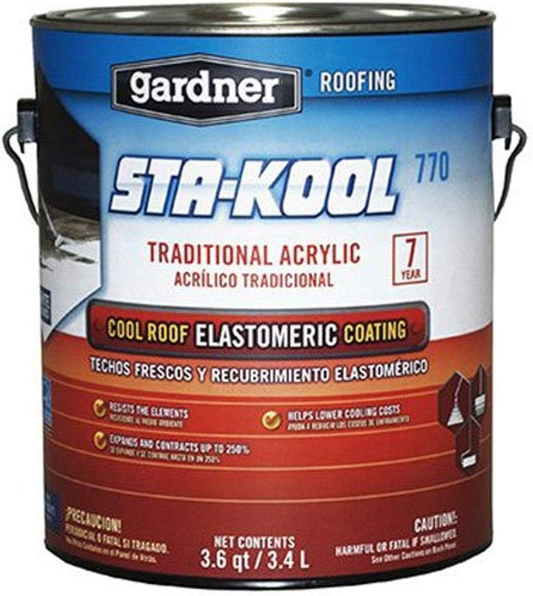Gardner SK-7701 1G White Sta-Kool 770 Elastomeric Roof Coating