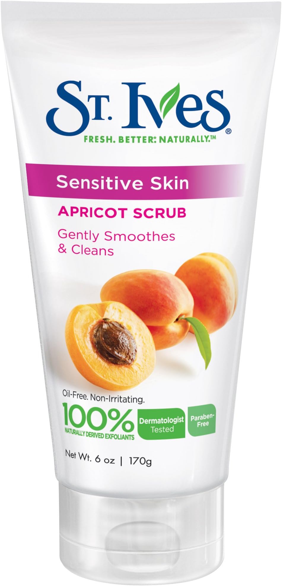 St. Ives, Sensitive Skin Apricot Scrub, 6-Ounce (Pack of 6)