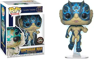 Amphibian Man (Chase Edition): Shape of Water x Funko POP Movies Vinyl Figure & 1 POP Compatible PET Plastic Graphical Protector Bundle [ 637 / 32485 - B]