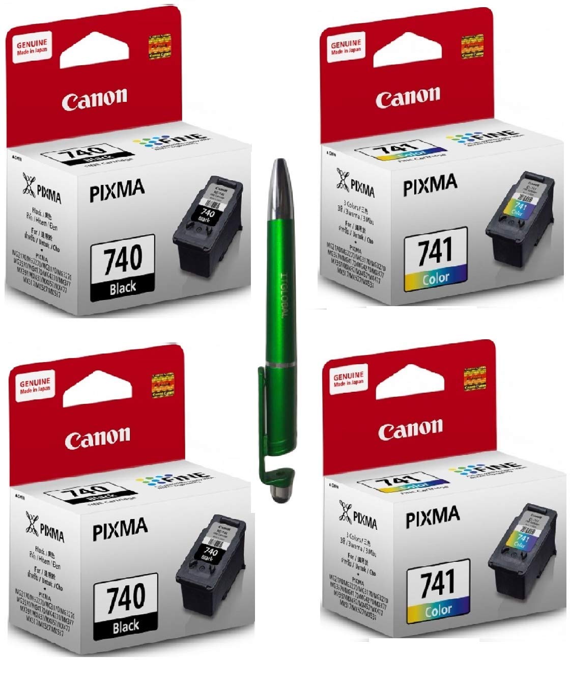 See full amazon price history chart for Canon PG 740 Twin & CL 741 Twin Ink Cartridge MG 2170 2270 3170 3570 3670 4170 4270 MX 377 397 437 457 477 517 527 537 TS5170 with ITGLOBAL 3in1 Mobile Phone Stand, Stylus, Pen Canon PG 740 Twin & CL 741 Twin Ink Cartridge MG 2170 2270 3170 3570 3670 4170 4270 MX 377 397 437 457 477 517 527 537 TS5170 with ITGLOBAL 3in1 Mobile Phone Stand, Stylus, Pen (B081F84218) Amazon Price History, Amazon Price Tracker