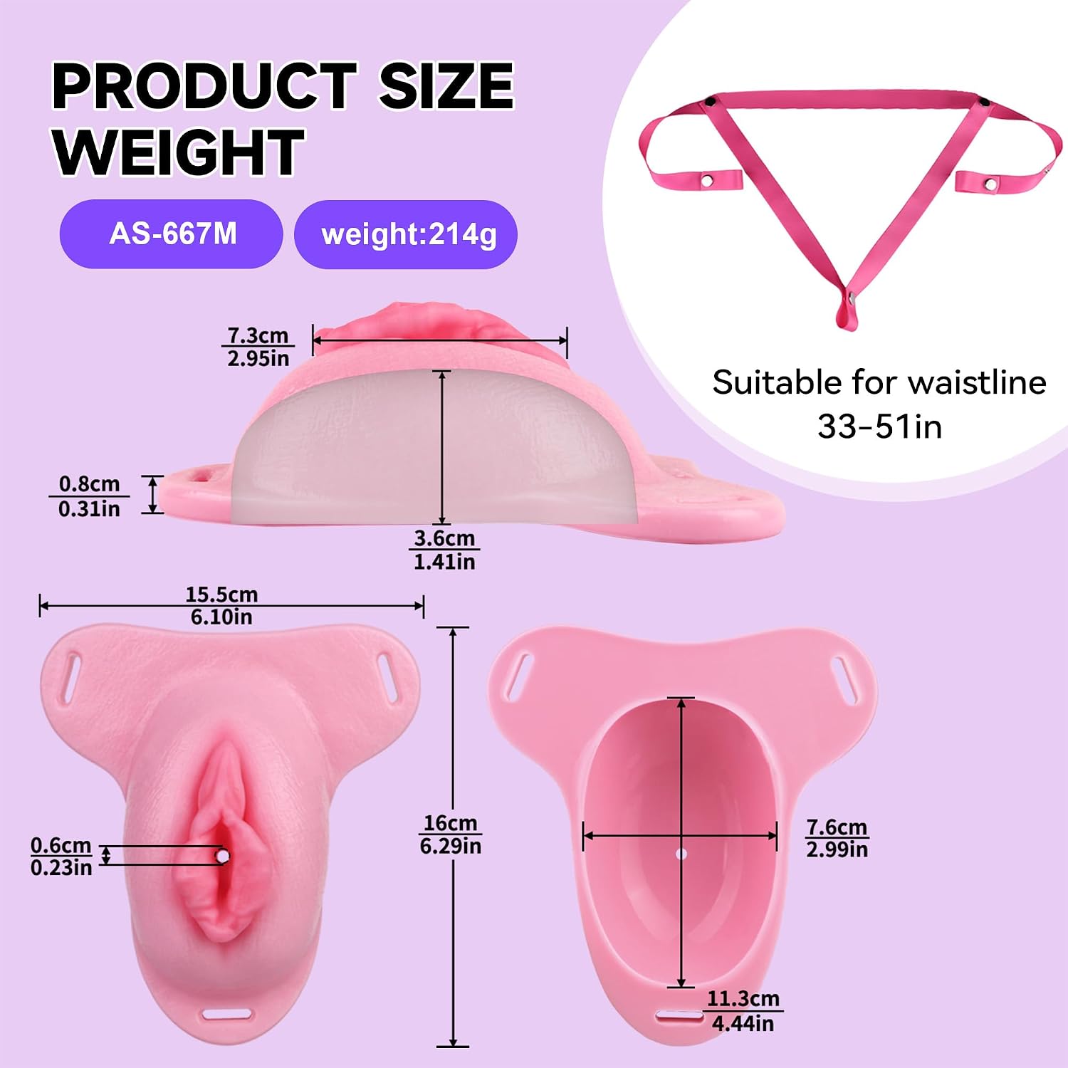 Chastity Cage for Men Hiding Panty Brief Thongs with Elastic Belt, Mens Wearable Crossdressing Transgender Underwear Briefs Gaff Panties for Transvestite and Chastity Wearing
