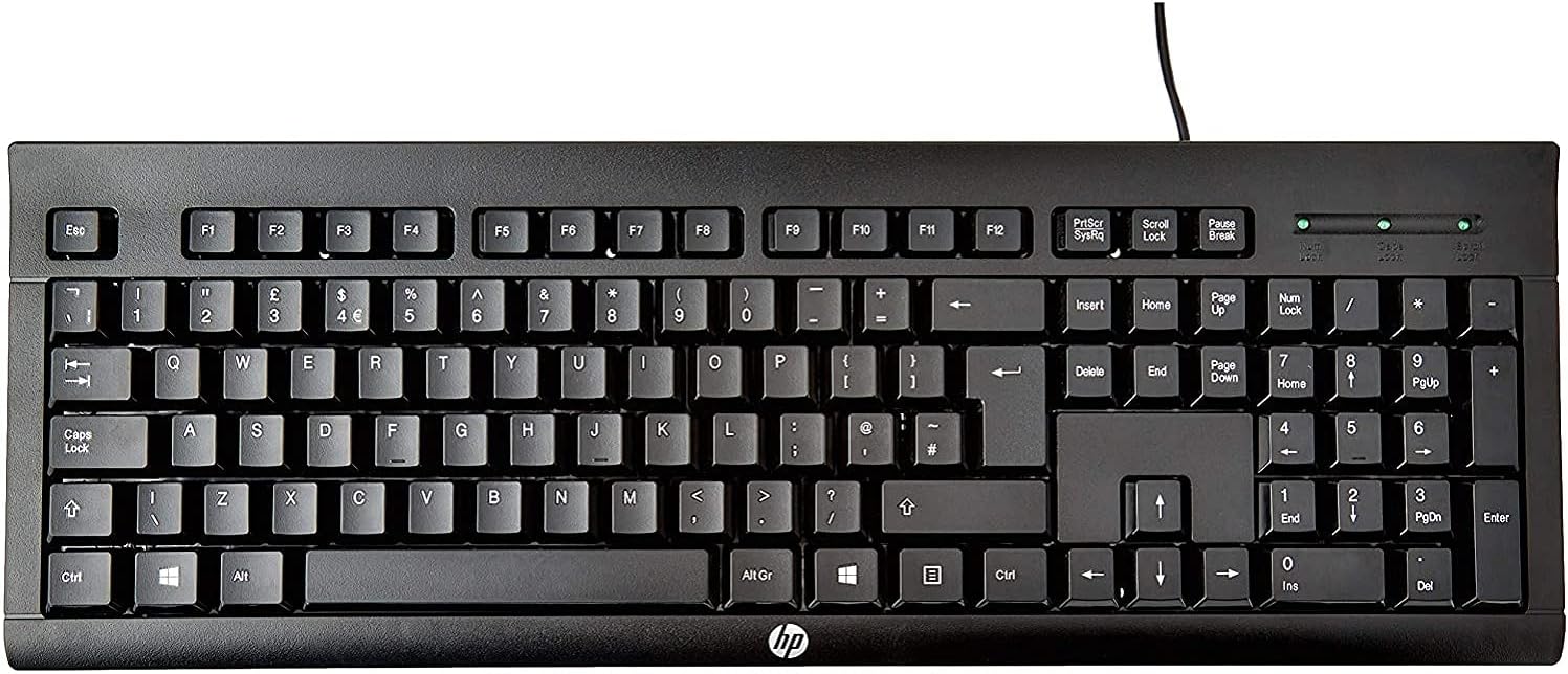 HP K1500 Black Wired USB Keyboard (UK Layout)