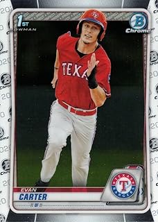 2020 Bowman Draft Chrome Baseball #BD-126 Evan Carter Pre-Rookie Card - 1st Bowman Chrome Card