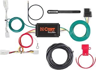 CURT 56416 Vehicle-Side Custom 4-Pin Trailer Wiring Harness, Fits Select Toyota Avalon, Black