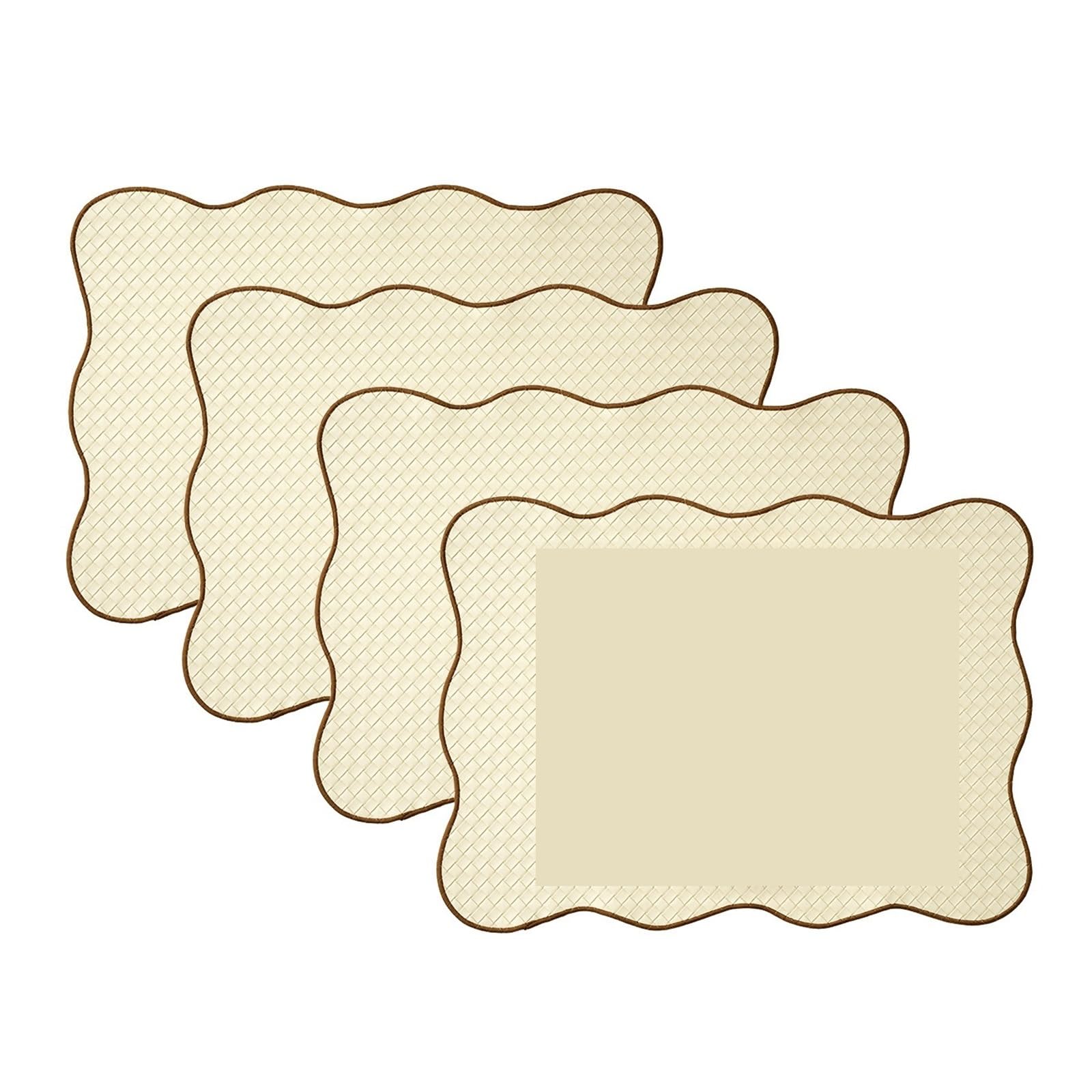 Napperon en dentelle imperméable anti-chaleur pour protection de table