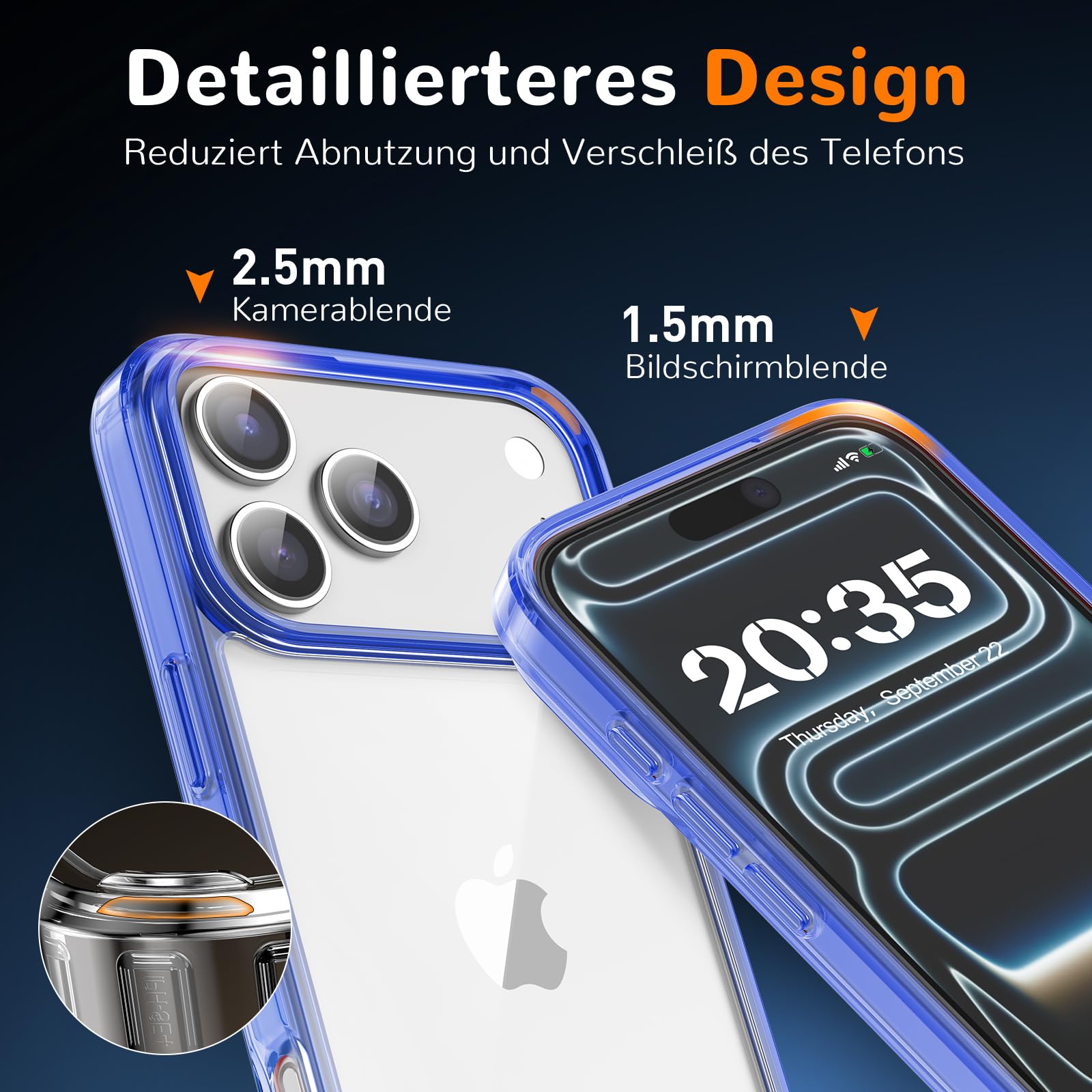 Clear Case for iPhone 15, Ultra Thin, Shockproof TPU Cover, Anti-Yellowing, Crystal Clear, Phone Case for Apple iPhone 15 - Clear — view 67