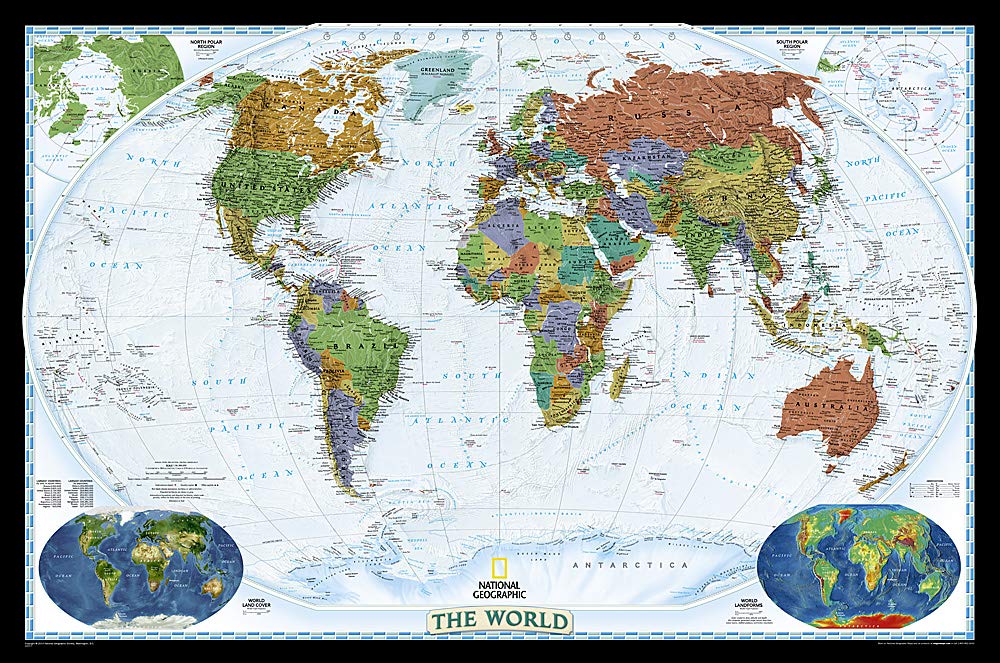 World Political Decorator 107,5 X 75 (en anglais)
