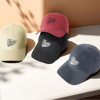 Fashion Baseball Cap Men Women - Classic Soft Top Adjustable Dad Hat