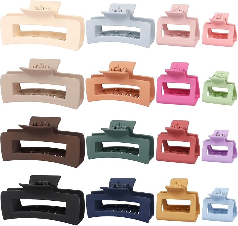 Hair Clips for Women Claw Clips 4 Large 4 Medium 4 Small 4 Mini