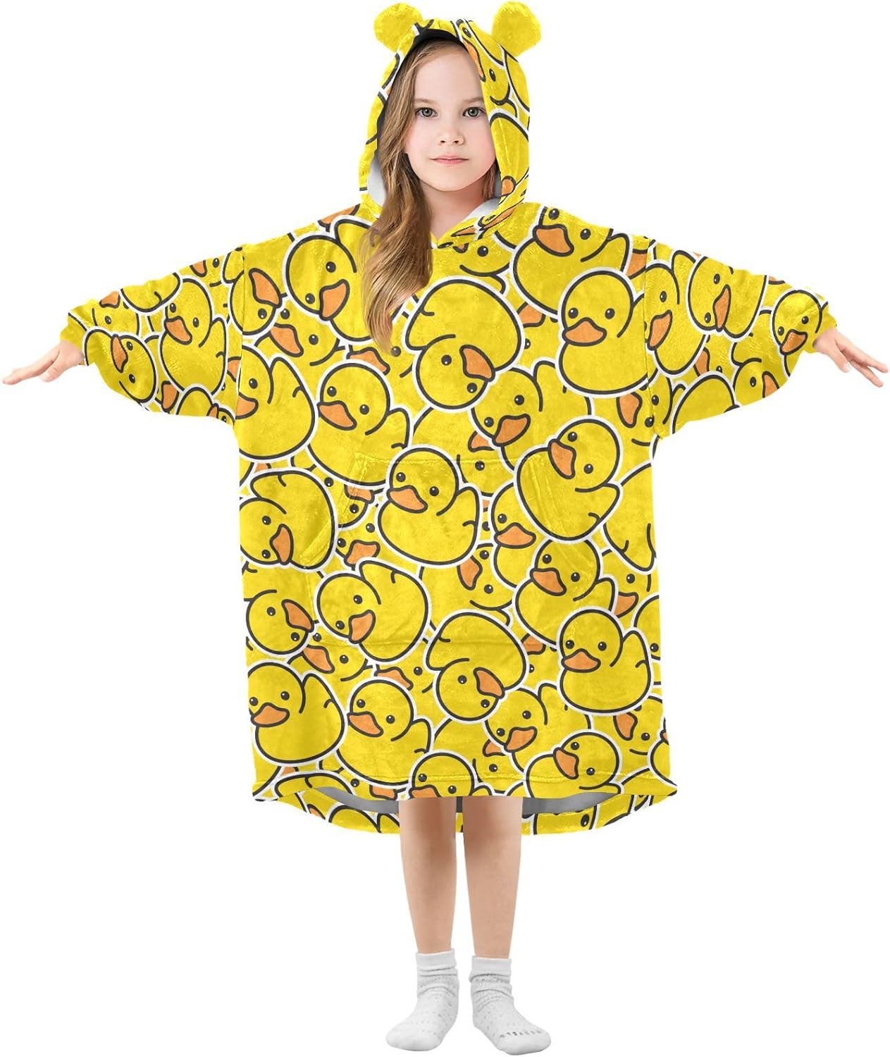 Wearable Blankets for Kids, Soft Warm Cozy Oversized Blanket Hoodie, Gifts 3-14 Y Boys Girls Teens with Pocket