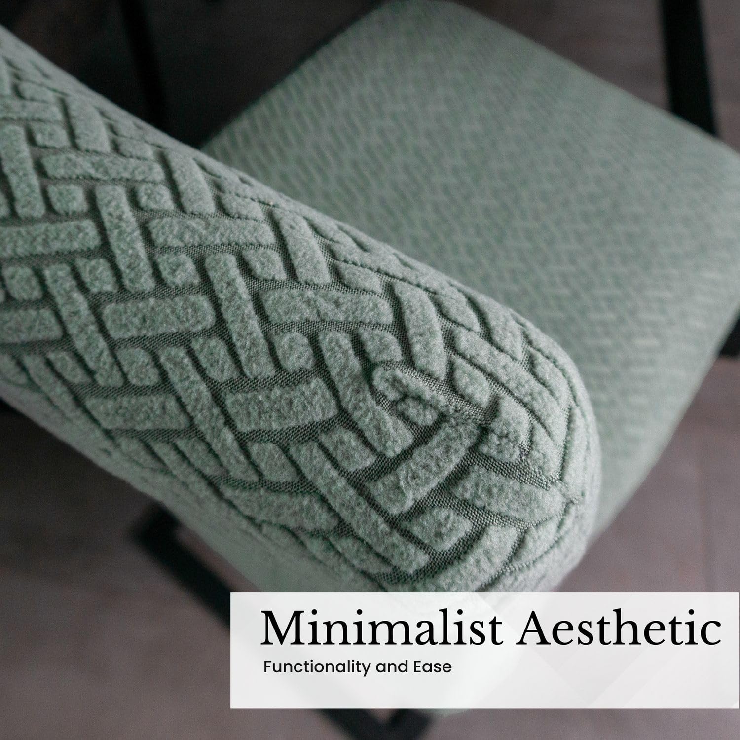 INTIRILIFE 6X Elastischer Stuhlhusse Stuhlüberzug in Gemustert HELL GRÜN mit 38-45 cm Sitzfläche und 45-65 cm Lehnenhöhe - Für Partys Hochzeiten Hotels oder Zuhause im Esszimmer