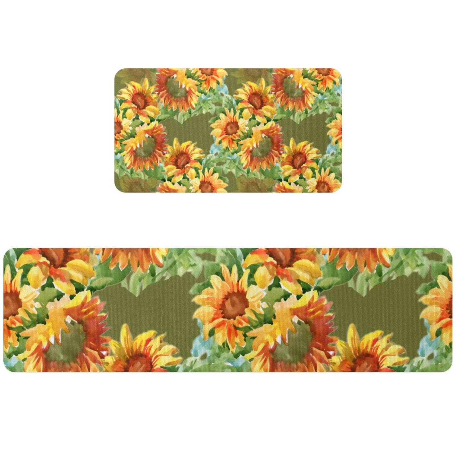 Tapis de cuisine antidérapant résistant à l'eau lot de 2 lavable pour sol glissant