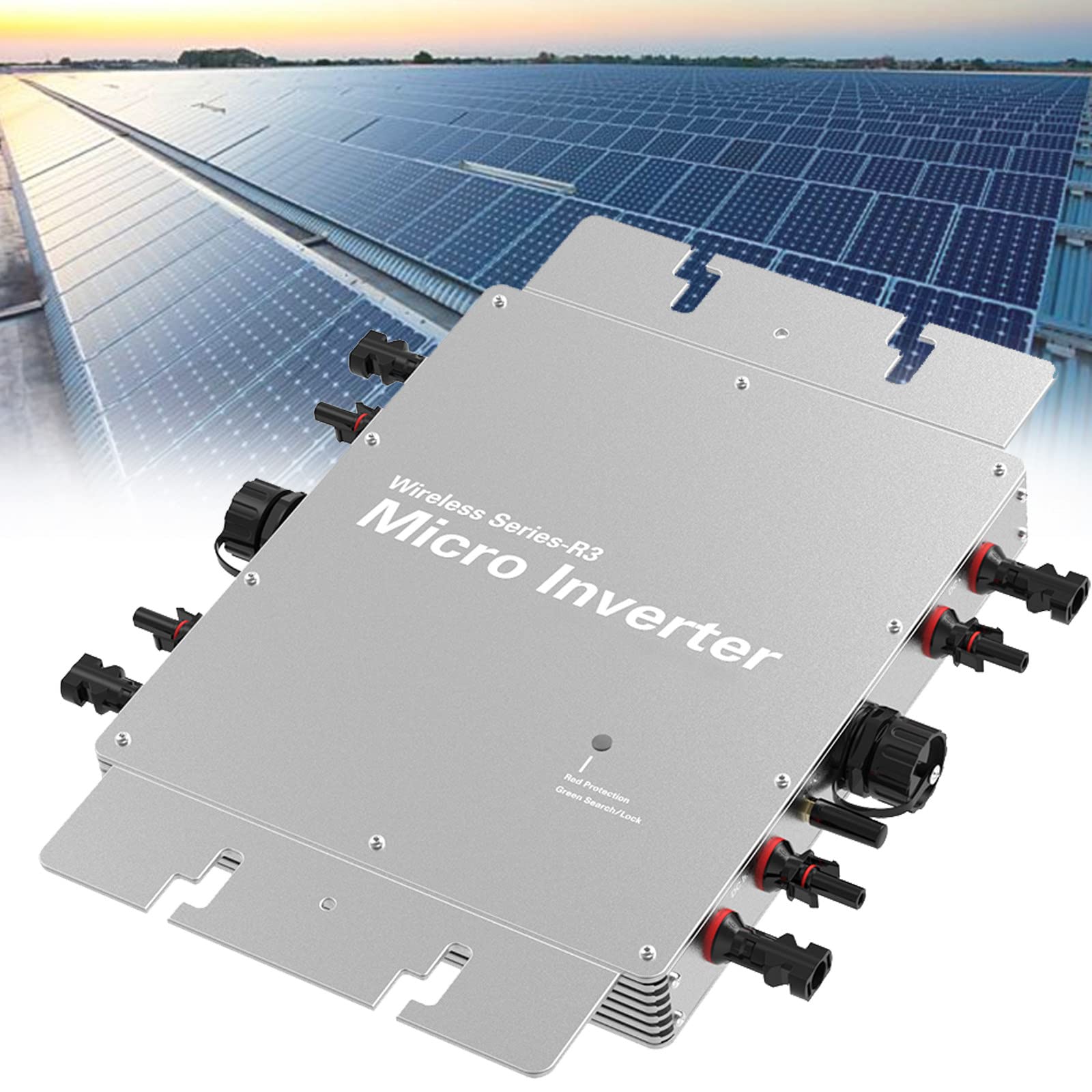 inwerter sieciowy,Wifi Micro Solar Inverter 1200/1400/1600/2000/2400/2800W MPPT,z automatyczną identyfikacją 120-230V czystej fali sinusoidalnej,inwerter sieciowy do układania w stosy,2000W