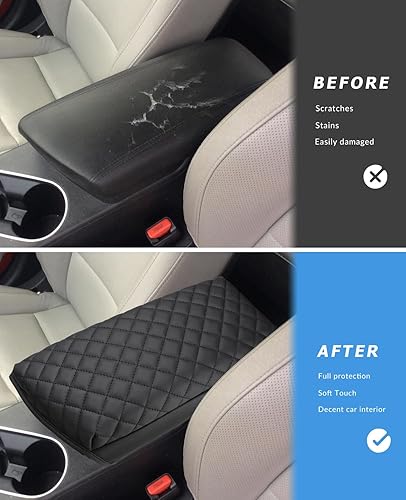 Miniatura 14 de INTGET Funda para reposabrazos de consola central de automóvil para Kia Optima, accesorios 2011 2012 2013 2014 2015 de cuero para consola central