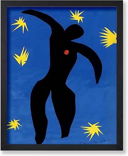 Monem Art - Póster vintage de Henri Matisse – Icarus retro de jazz – Icare Art – Arte de ilustración – Arte abstracto – Arte de fauvismo – Pintura
