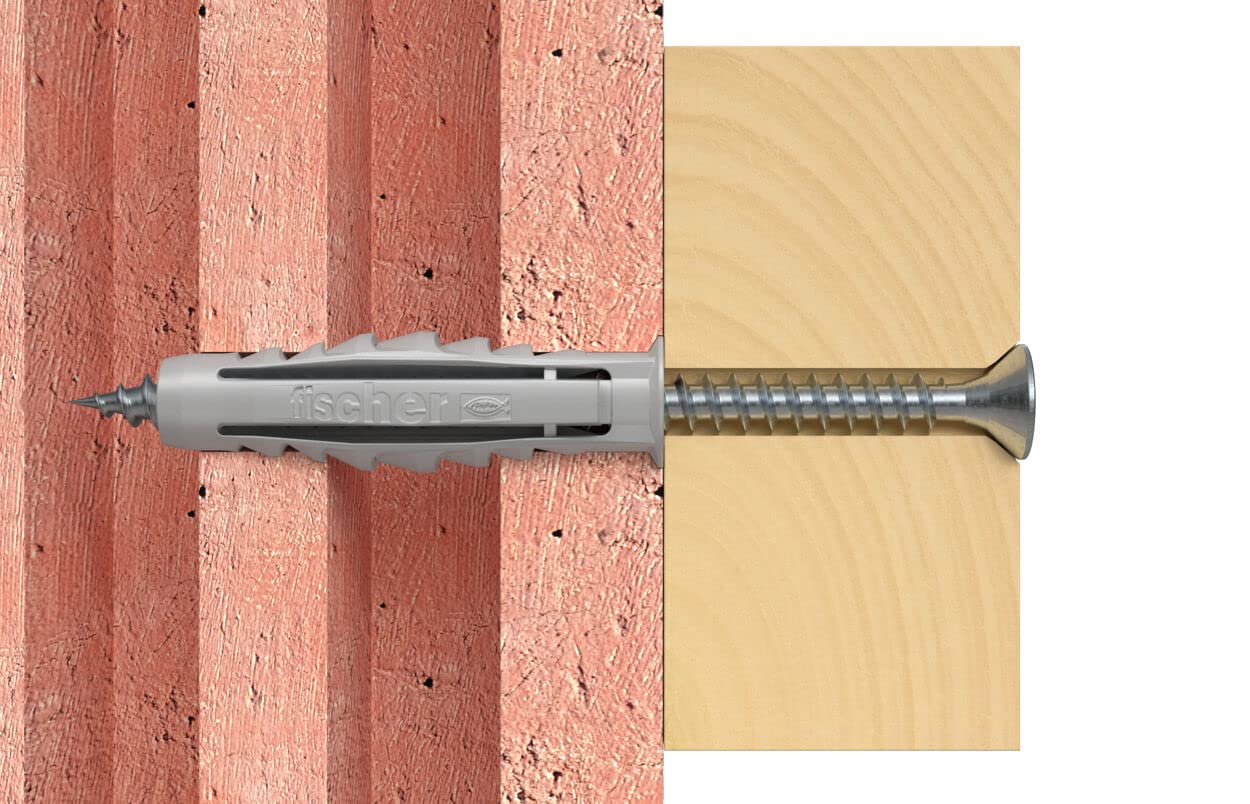 Fischer 400 tacos SX 6 x 30 con tornillo, pack con bote + ECORECARGA