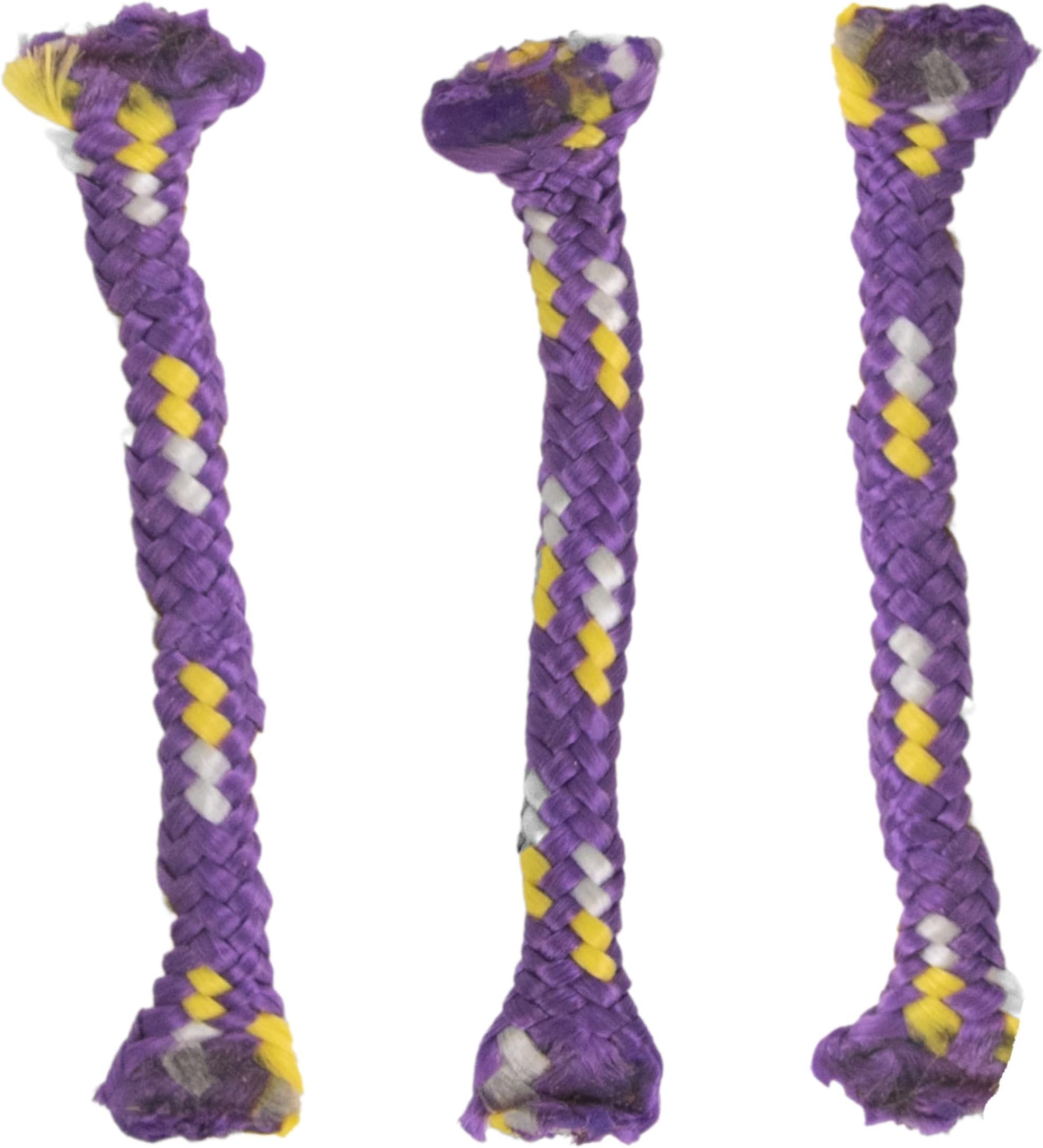 Catstages Nighttime Catnip Rolls Cat Toy, Soft & Quiet Plush Toys for Cats, 3-Pack, Purple