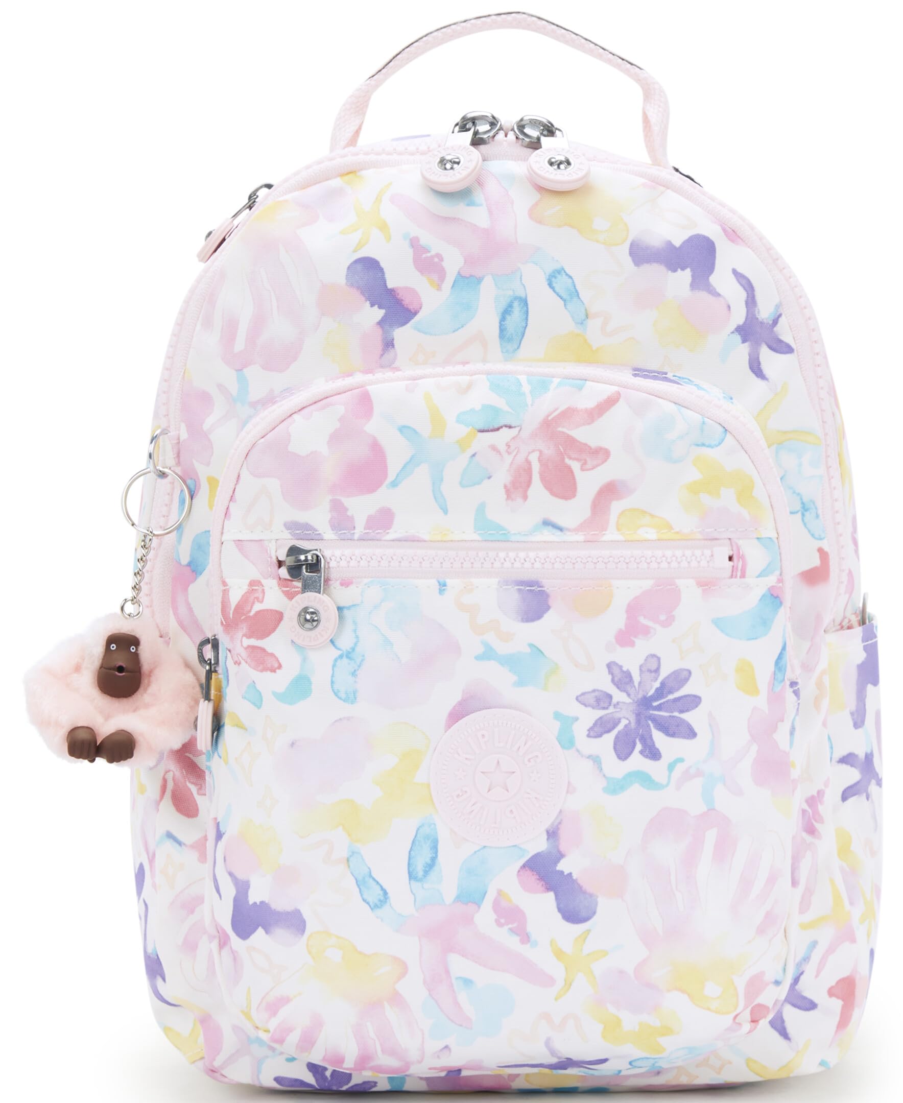 Kipling Womens Seoul Small Bts Prt Tablet Backpack Durable Padded Shoulder Straps with Tablet Sleeve