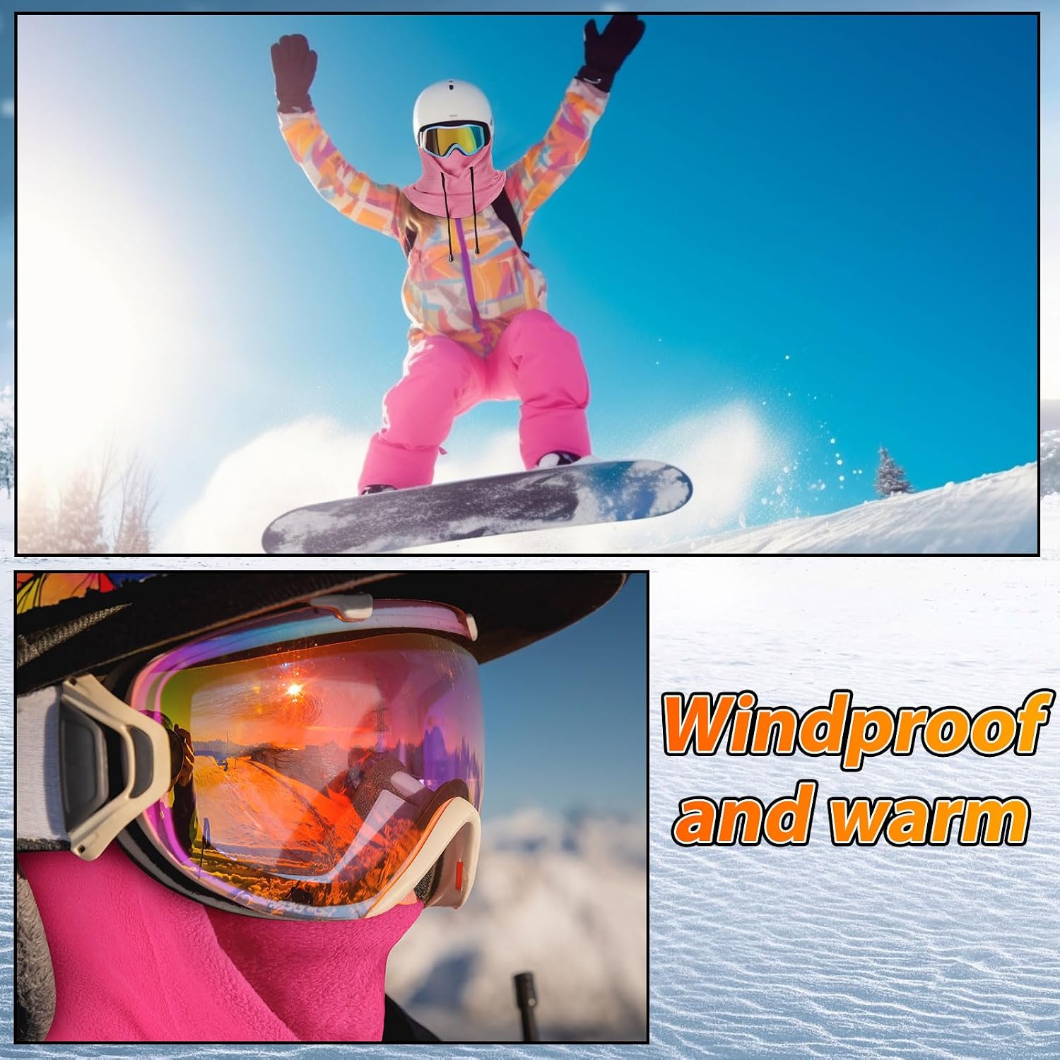 Eurzom 4 Pcs Winter Balaclava Ski Mask for Men Women Fleece Hat Balaclava Face Mask Warm Face Cover for Cold Weather Gear