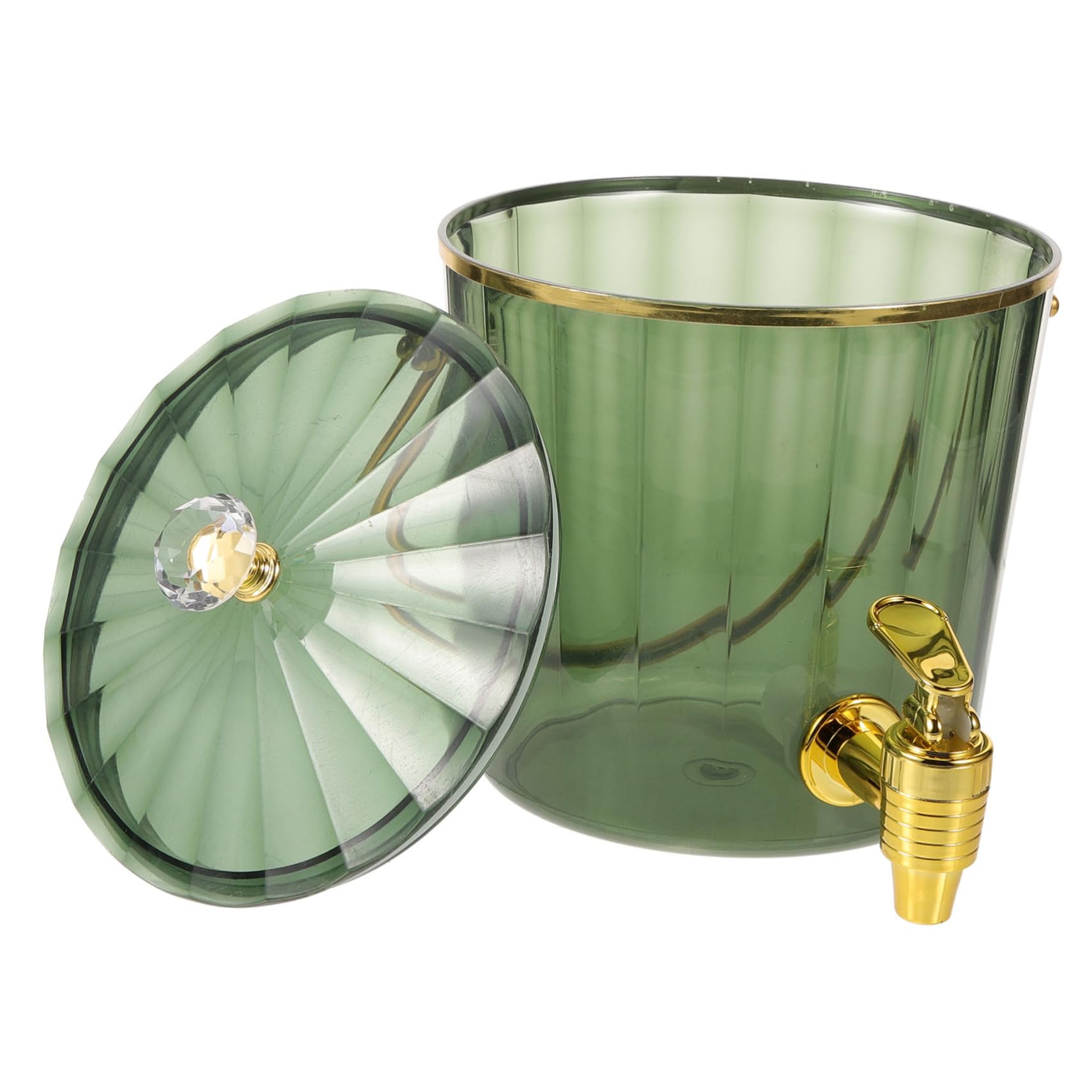 Ciieeo Party Drink Dispenser with Lid Juice Container with Spigot for Cold Beverages for Parties Events and Home Use Blockage Design