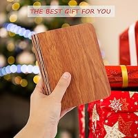 Vista 6 de XIUDI 8 Colors Small Folding Book Lamp,Wooden Book Lights,Upgraded Version Portable Desk Light,Novelty LED Paper Lantern with USB Rechargeable Night
