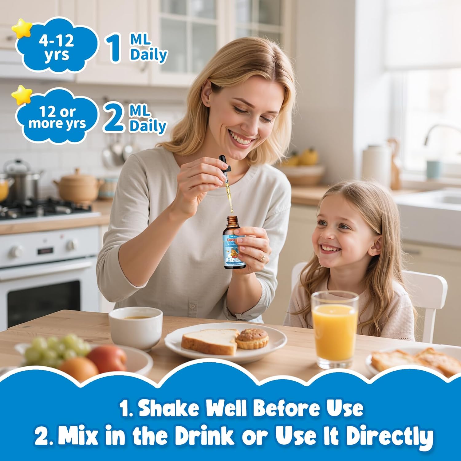 Liposomal L-Theanine Drops for Kids & Adults – Liquid L-Theanine Supplement with Magnesium Glycinate, Ashwagandha, Chamomile, Vitamin B6 & D3 – Supports Calm, Focus & Restful Sleep – Strawberry Flavor - Image 8