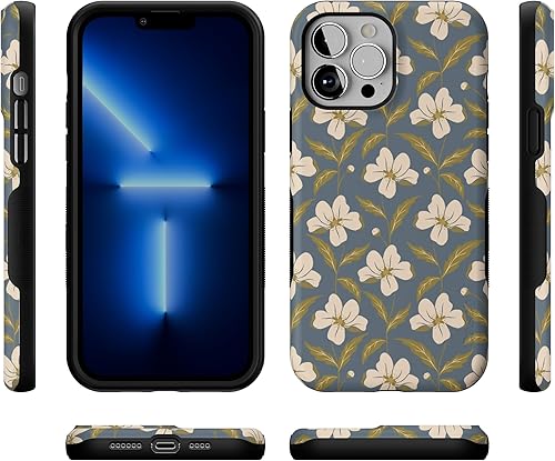 Miniatura 27 de Casely Funda para iPhone 13 Pro Max Jardín dorado Floral de girasol amarillo Compatible con MagSafe Diseño protector audaz Jardín Dorado