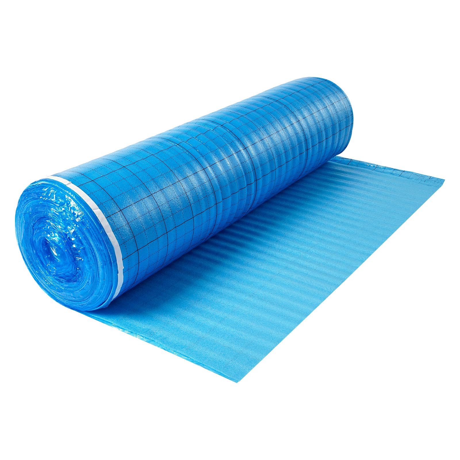 VEVOR sous Couche Parquet, 18,6 m², sous-Couche Isolante, Épaisseur 3 mm, avec Mousse EPE, Film PE Imperméable, Insonorisation Anti-humidité, Protection Infiltration, pour Sols Stratifiés, Parquets