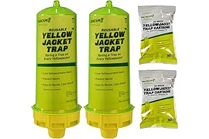 RESCUE! Reusable Yellowjacket Trap - 2 Pack + 2 Ten-Week Refills