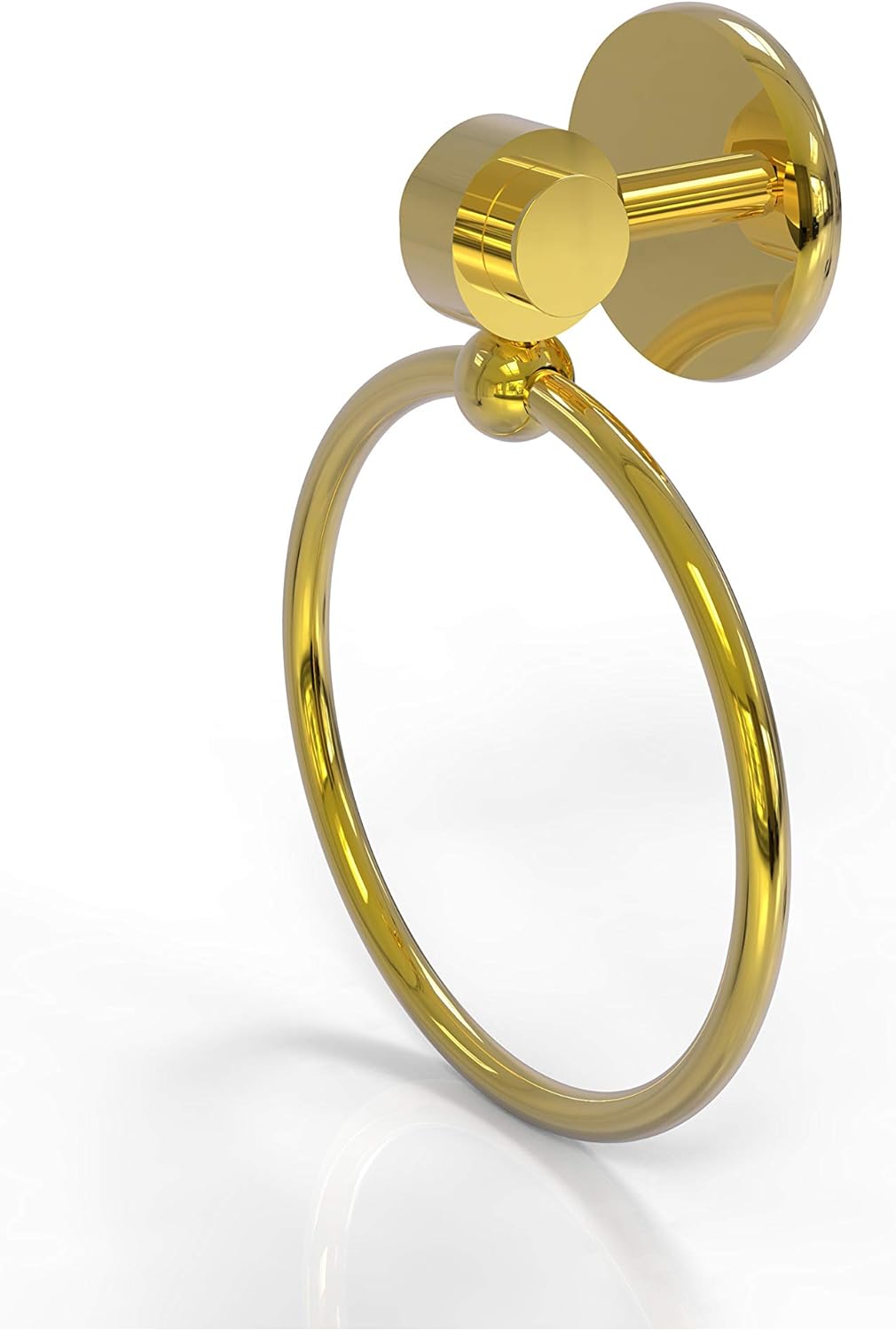 Allied Brass 7216 Satellite Orbit Two Collection Towel Ring, Polished Brass
