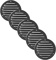 Vista 19 de Vent Systems Cubierta de ventilación blanca Soffit de 4 pulgadas, rejilla de ventilación redonda, cubierta de parrilla, pantalla de insectos