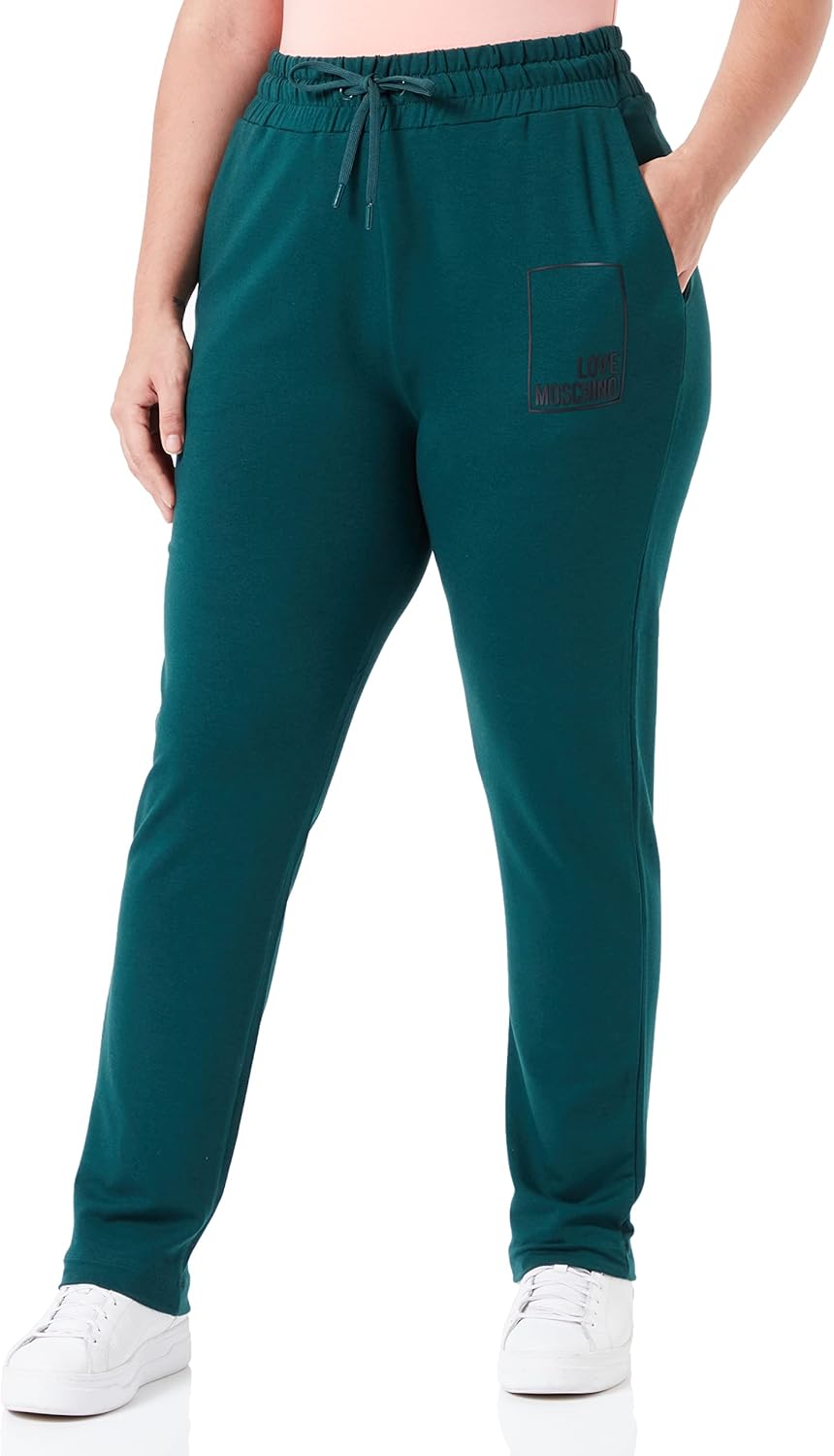 Pantalones Jogger Love Moschino Mujer - Regular Fit Con Detalles De