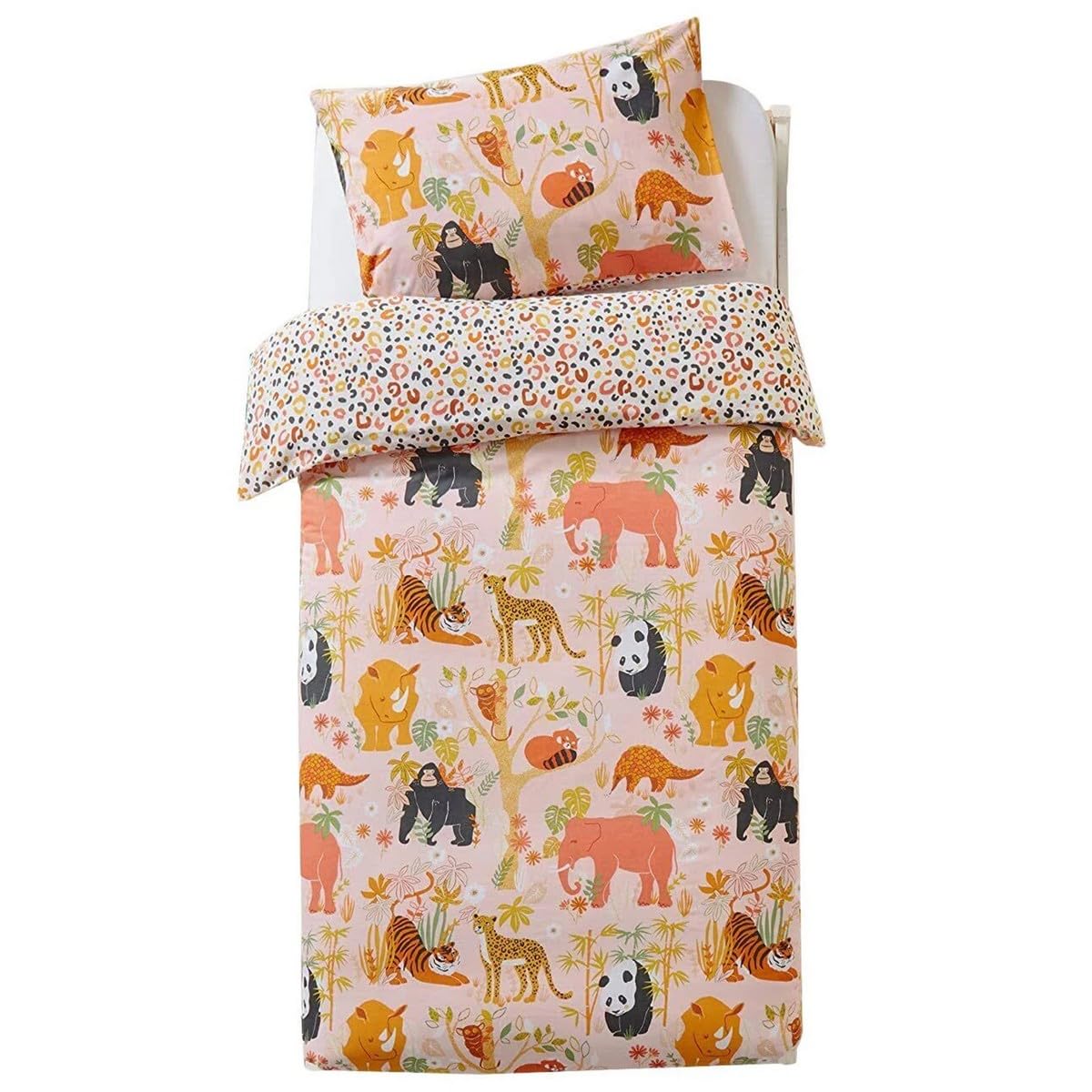 Little Furn Single Duvet Cover Set - Safari Animals