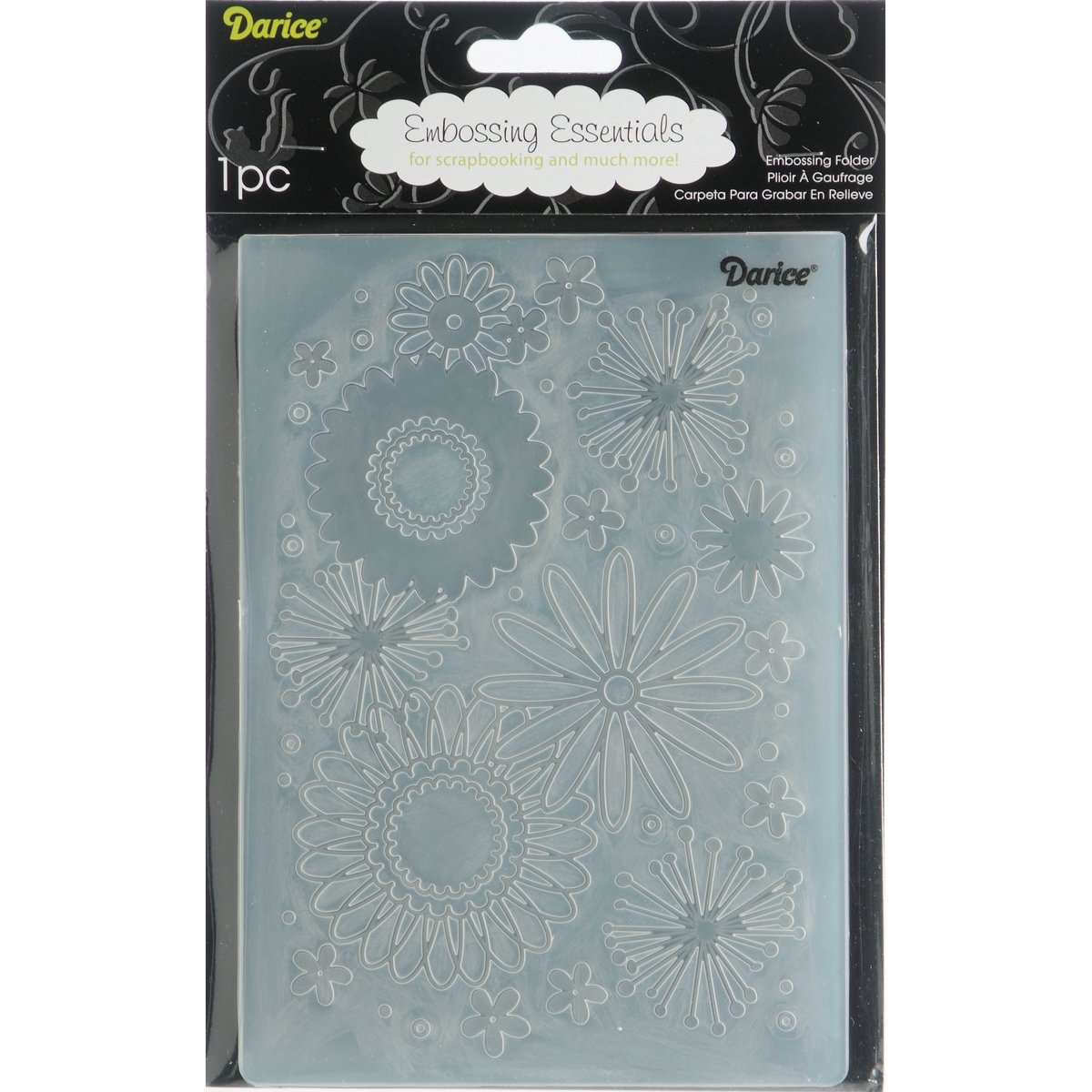 Classeur d'embossage Flower Frenzy 5x7 pouces pour carterie