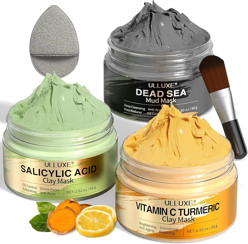 K-beauty skincare 2026 : 50 serums et masques coreens cultes Coffret Masques à l'Argile -Masque à l'argile curcuma vitamine C, masque facial à l'acide