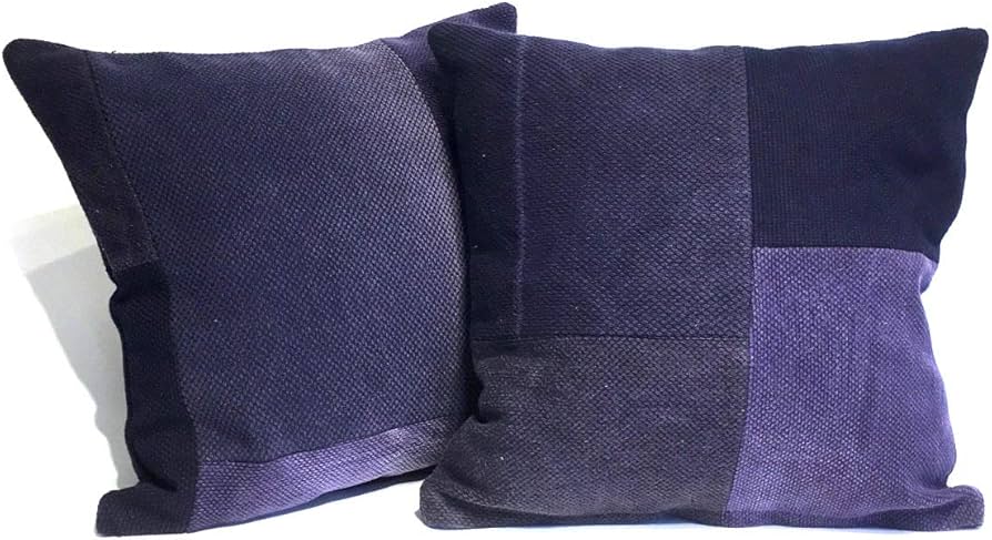 45x45 ビンテージ 藍染 襤褸 リメイク クッションカバー ボロ 2