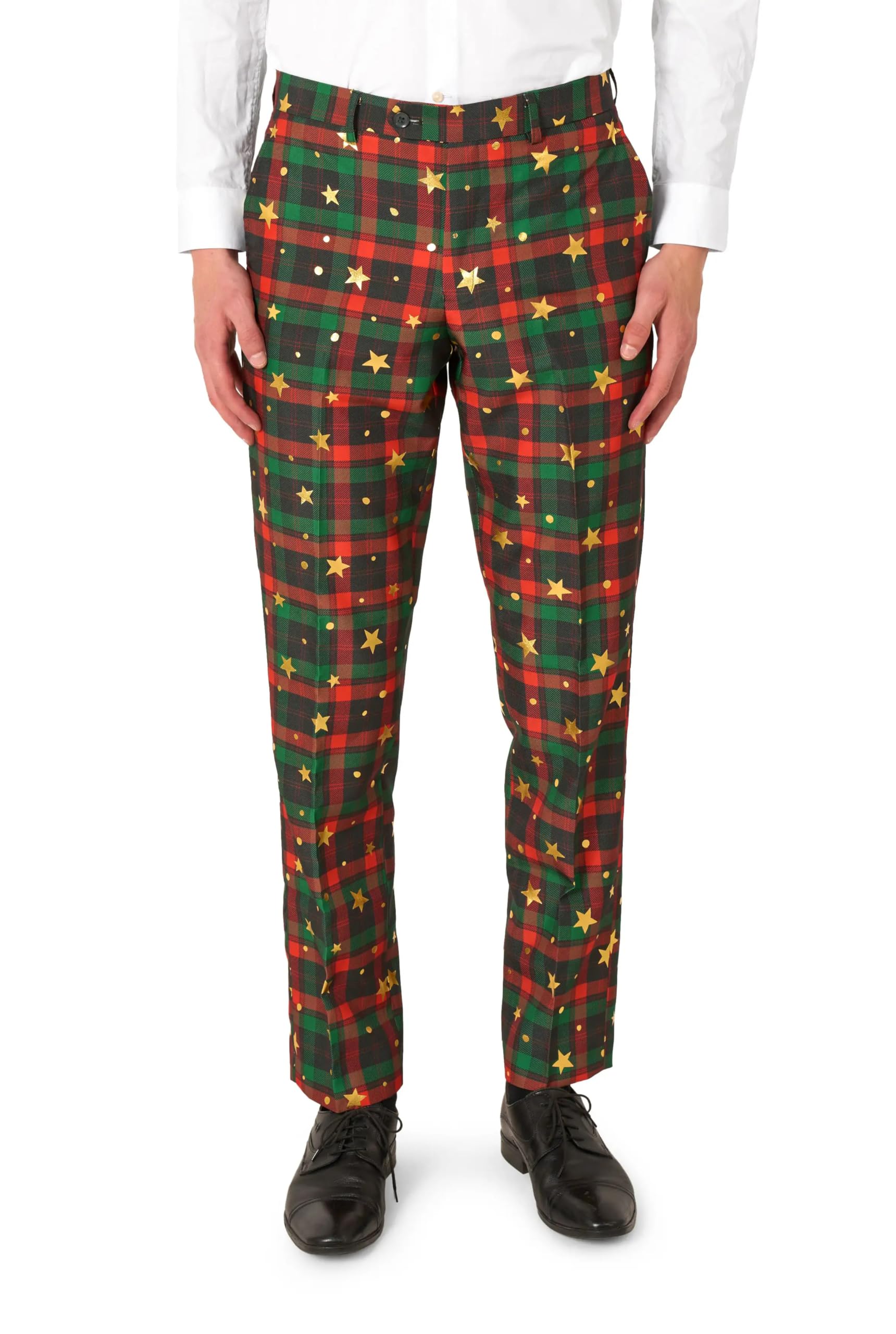 OppoSuits Fun Ugly Christmas Suits for Men – Winter Woods – Full Suit: Jacket, Pants & Tie Abito da Uomo (Pacco da 3)