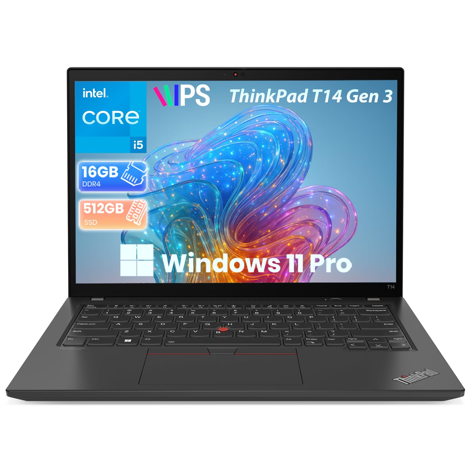 Amazon.com: Lenovo ThinkPad T14 Gen 3 Laptop de 14 pulgadas FHD