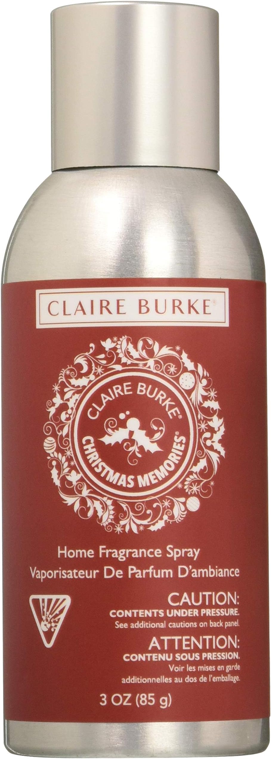 Claire Burke Christmas Memories Room Spray Holiday Scent 3 Ounces, Pack of 1