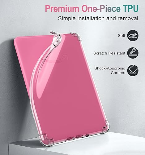 Miniatura 72 de MoKo Funda para Kindle Paperwhite de 6.8" (11ª generación-2021) y Kindle Paperwhite Signature Edition, ultra transparente, suave, flexible, Negro