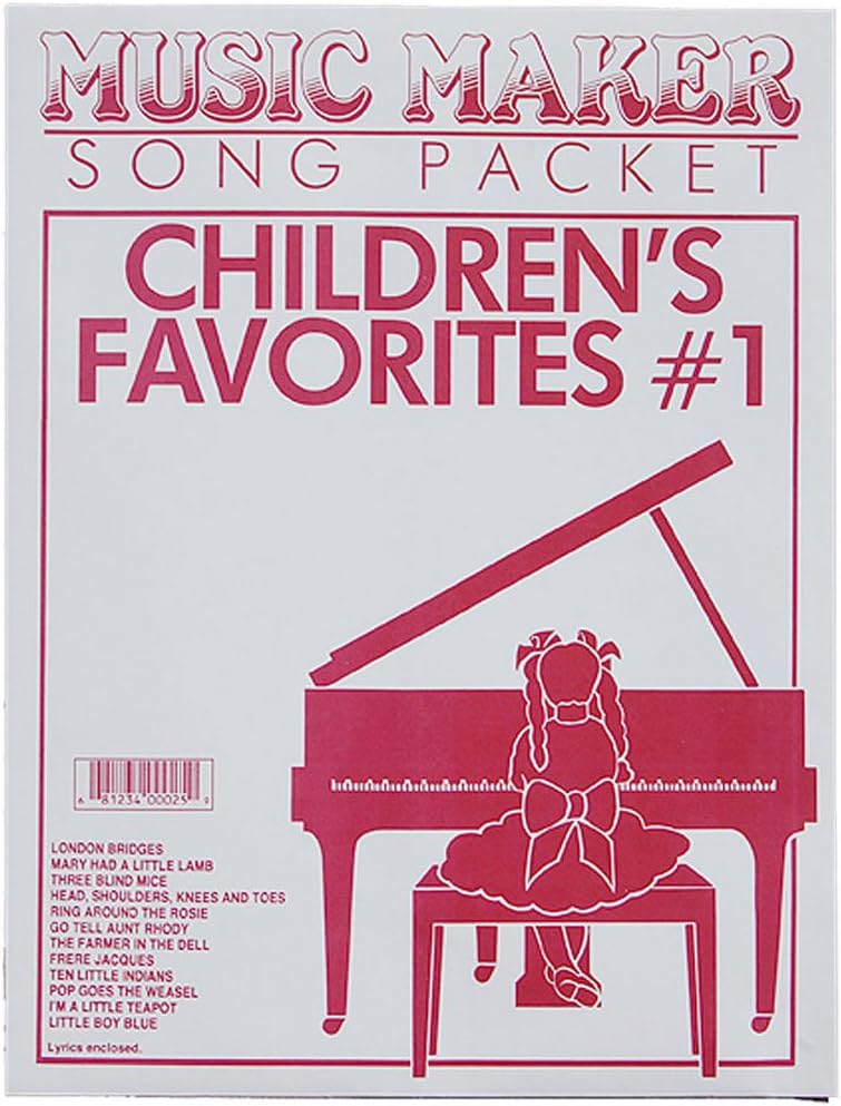 Children's Favorite Song Sheets for Lap Harp Music Maker