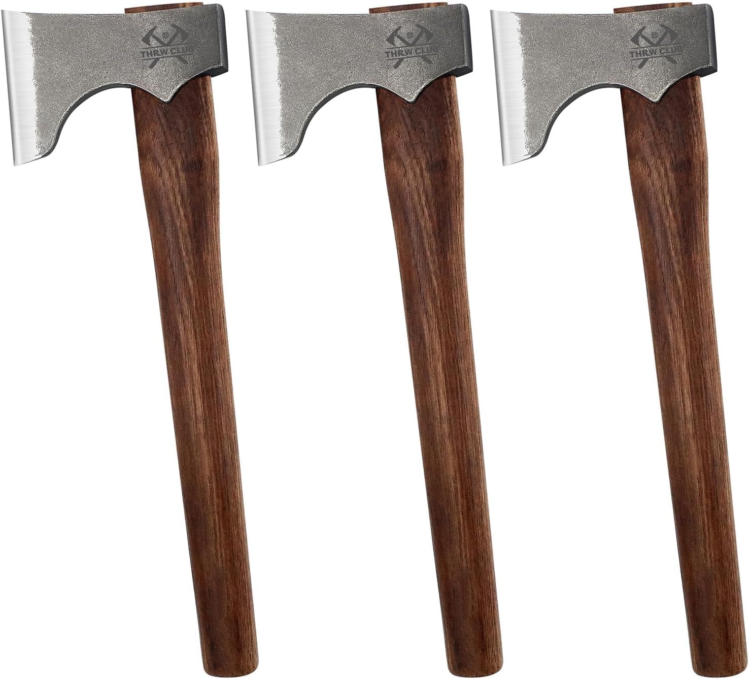 Competition Throwing Axe, 3 Pack 16.5" Throwing Axes with 1065 High Carbon Steel & Hickory Wood Handle, Perfect for Axe Throwiing Game, Competition and Recreation, Gift for Men