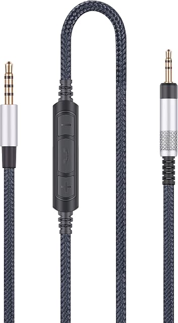 Audio Replacement Cable Compatible with Bose QC25, QC35, QC35II, QuietComfort 25 35 Headphones, Audio Cord Compatible with Samsung Galaxy Huawei Android with in-Line Mic Remote Volume Control