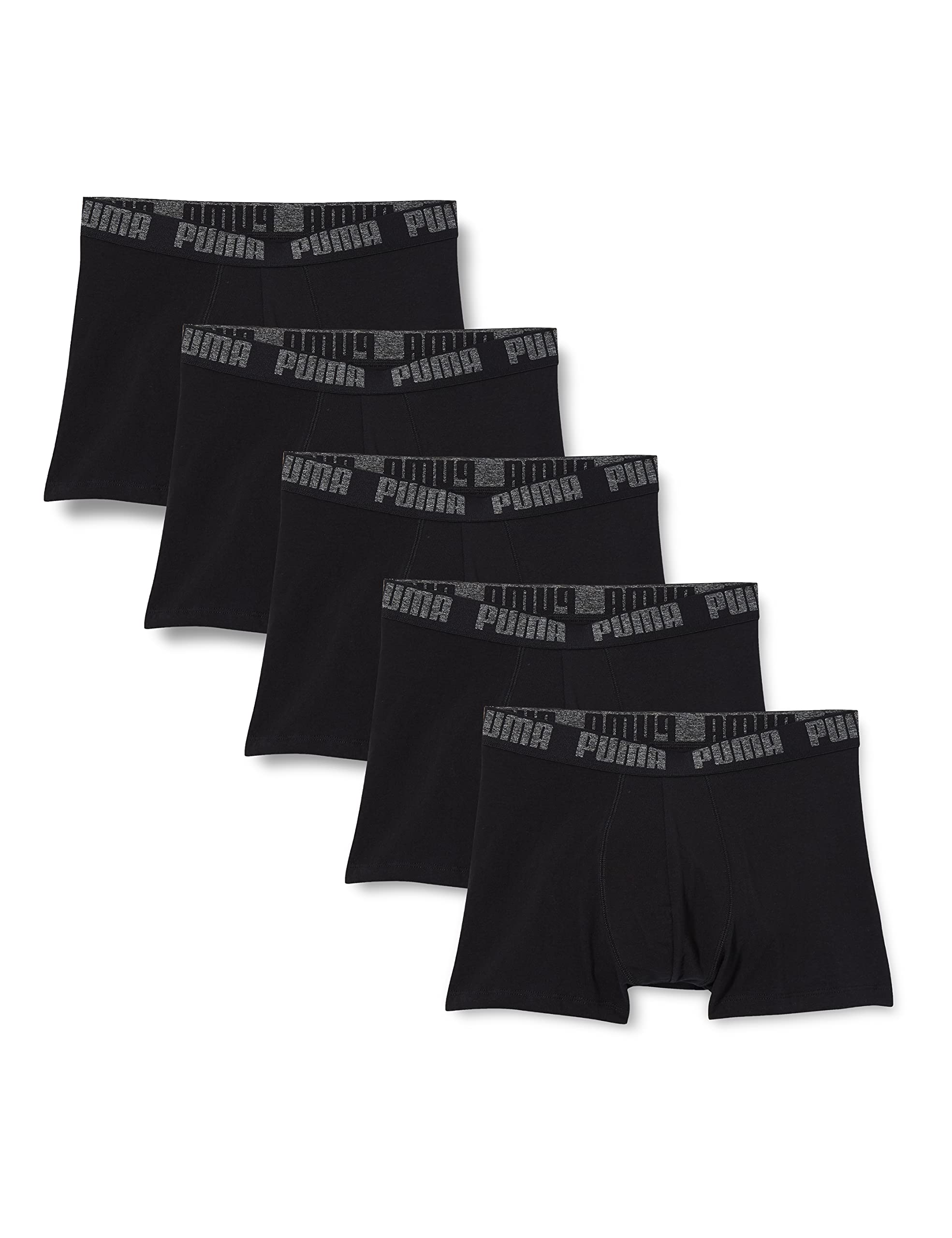 Puma Basic Męskie Bokserki, Czarny, M / 5 sztuk