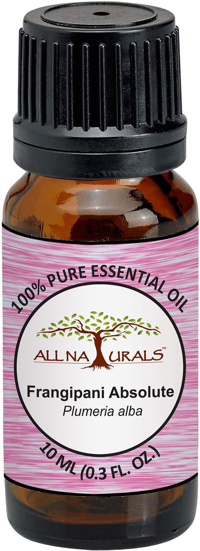 ALL NATURALS Frangipani Absolute Essential Oil 100% Pure for Aromatherapy, Natural Perfumes, Massage, Diffusers(10ml)